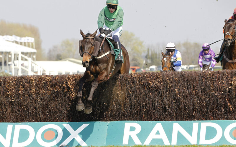 Impaire Et Passe and Paul Townend win the EBC Manifesto Novices' Chase at Aintree. 3/4/2025 Pic Steve Davies/Racingmediapics.co.uk