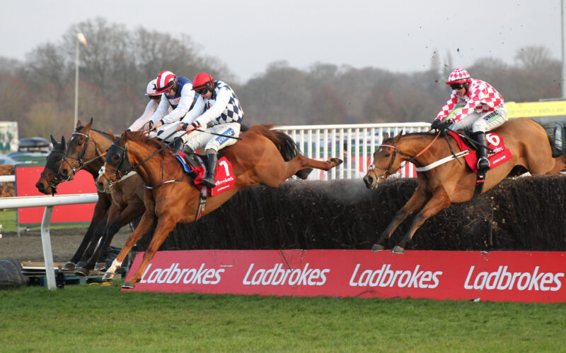 www.racingmediapics.co.uk The Jukebox Man and Ben Jones win the Ladbrokes King George Chase from Banbridge, Gaelic Warrior and Jango Baie at Kempton. Photo: Steve Davies/Racingmediapics.co.uk